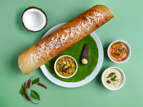 Ghee Coconut Masala Dosa