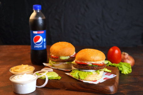 2 Non Veg Burgers Pepsi