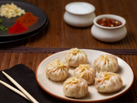 Cheese Mushroom Momos [6 Pcs]