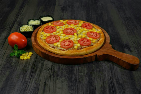Pizza De Tomate Y Maíz