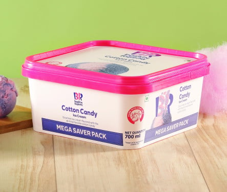 Cotton Candy Ice Cream (700 Ml Mega Savor Pack)
