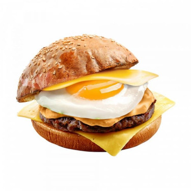 Egg Meet Burger Beef