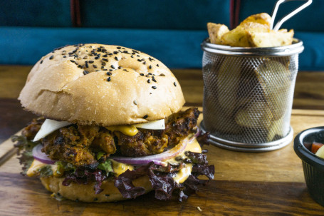 Thandhoori Chicken Burger