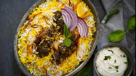 Goat Dum Biryani (With Bones)