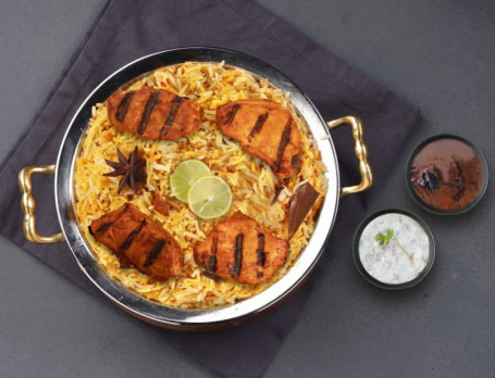 Grilled Chicken Kebab Biryani Boneless