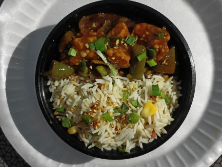 Manchurian Paneer With Noodle/Rice Bowl