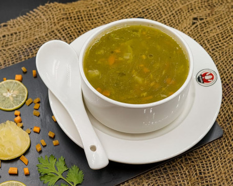 Veg Lemon Coriander Soup [Serves 2]