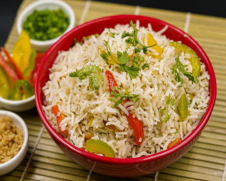 Veg Ginger Capsicum Rice [Serves 2]