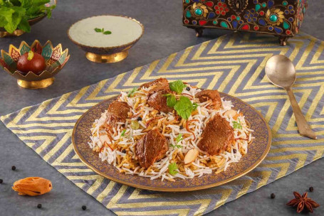 Hyderabadi Dum Gosht Spicy Mutton Biryani, Boneless Sirve 1-2]