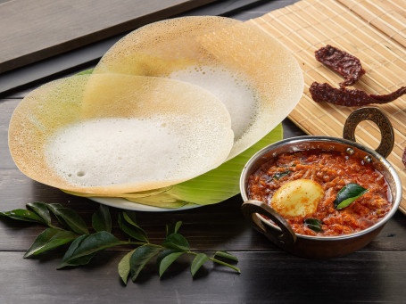 Egg Appam (1Pc -Does Not Include Gravy)