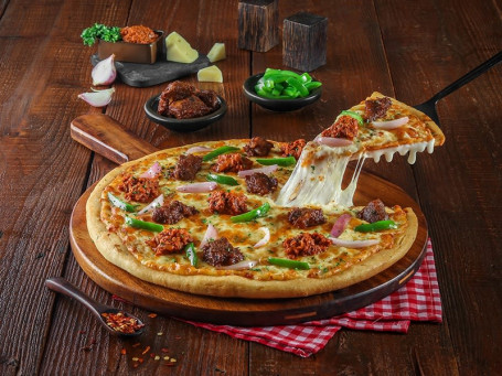Mutton Overload Cheese Burst Pizza (Medium Pizza)