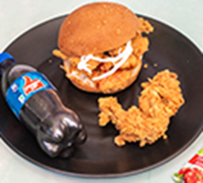 Chicken Burger Crispy Wing Cold Drinks