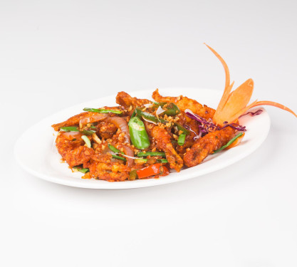 Crispy Nethili With Chilly Garlic Sauce 150 Gms