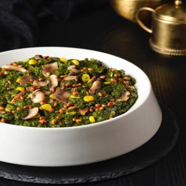 Palak Chironji Mushroom Tadka (Serves 2-3)