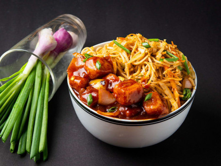 Chilly Paneer Chow Bowl