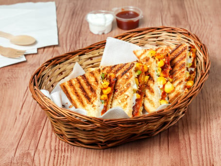 Spicy Corn Garlic Sandwich