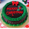 Egglees Merry Xmas Or New Yearphoto Cake Choc