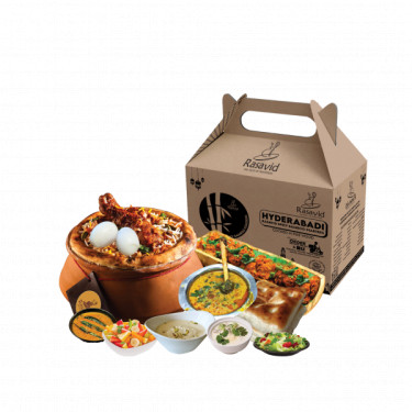 Hot Pot Chicken Dum Ka Biryani Combo (Serves 2-3)