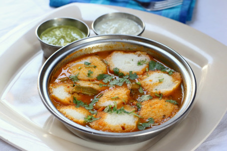 Ghee Idli Sambar (3 Pcs)