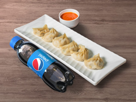 Chicken Momos (6 Pcs) Pepsi 250Ml