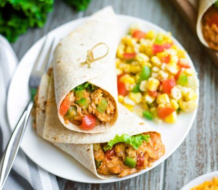 Golden Corn Cheesy Wrap