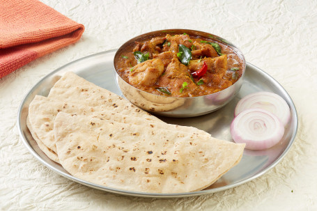 Chicken Karaikudi And 3 Rotis