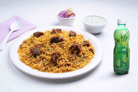 Combo De Bebida Hyderabadi Mutton Dum Biryani