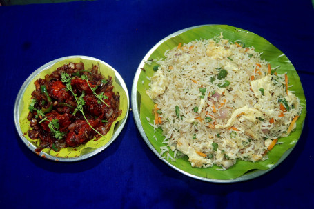 Egg Fried Rice, Chilli Chicken (5Pcs)