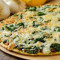 8 Spinach Mushroom Cottage Cheese Pizza