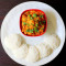 Idli (5 Pcs) With Vada Curry