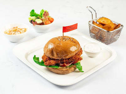 Peri Peri Fried Chicken Patty Burger