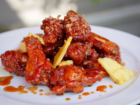 Spicy Pineapple Chicken Wings [6 Pieces]