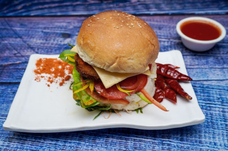 Piri Piri Fried Chicken Burger