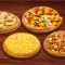 Comida Para 4: Combo De Pizza Vegetariana Con Queso