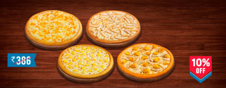 Comida Para 4: Veg Pizza Mania Cheesy