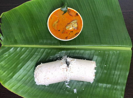 Puttu With Fish Curry