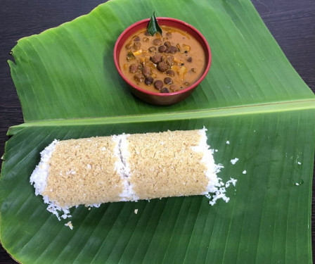 Puttu [Wheat] With Kadala Curry