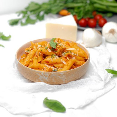 Penne Pasta Sword Fish In Spicy Tomato Sauce