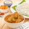 Curry De Pollo Estilo Dhaba (Con Hueso) Con Arroz