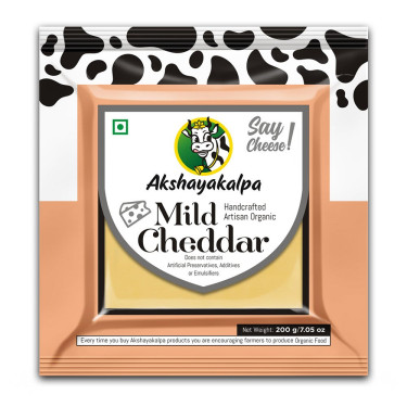 Akshayakalpa Mild Cheddar (200Gms)