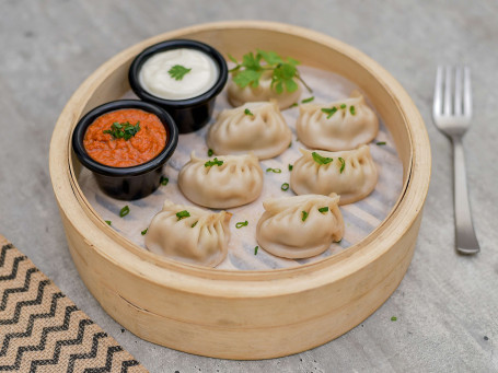 Steamed Chicken Momos [7 Pieces]