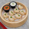 Steamed Chicken Cheese Momos [7 Pieces]