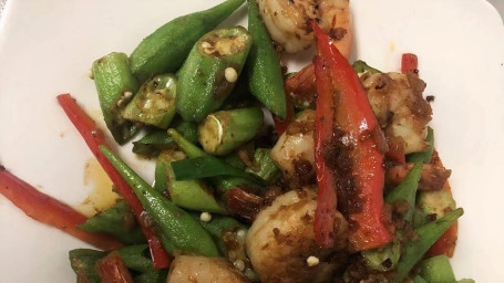 A102. Belecan Okra W Shrimp Mǎ Lái Zhǎn Qiū Kuí