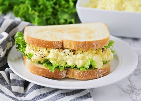 Breakfast Grilled Cheese Sandwich With Soft Scrambled Eggs