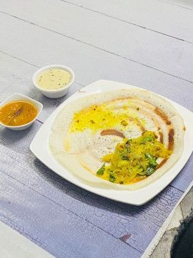 Masala Dosa( 1 Pc) Sambar White Chutney