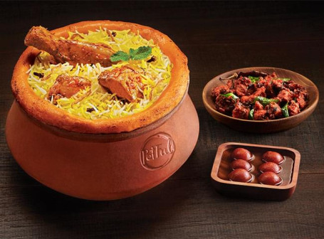 Claypot Hyderabadi Mini Family Combo Chicken (Serves 2)