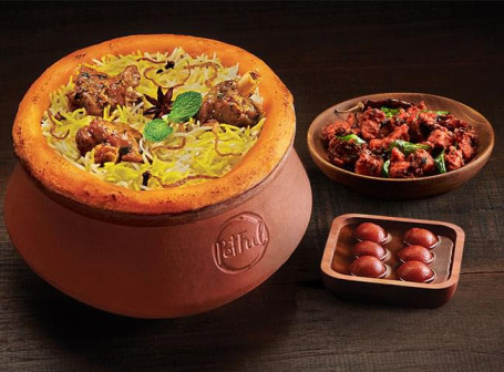 Claypot Hyderabadi Mini Family Combo Mutton (Serves 2)