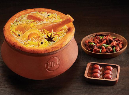 Claypot Kolkata Mini Family Combo Chicken (Serves 2)