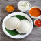 Idli 3 nos sambar coconut chuteny chilli chuteny