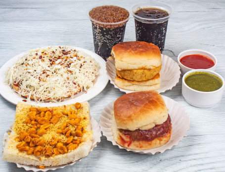 Italian Pizza Vadapav Dabeli Singslice 2 Cola